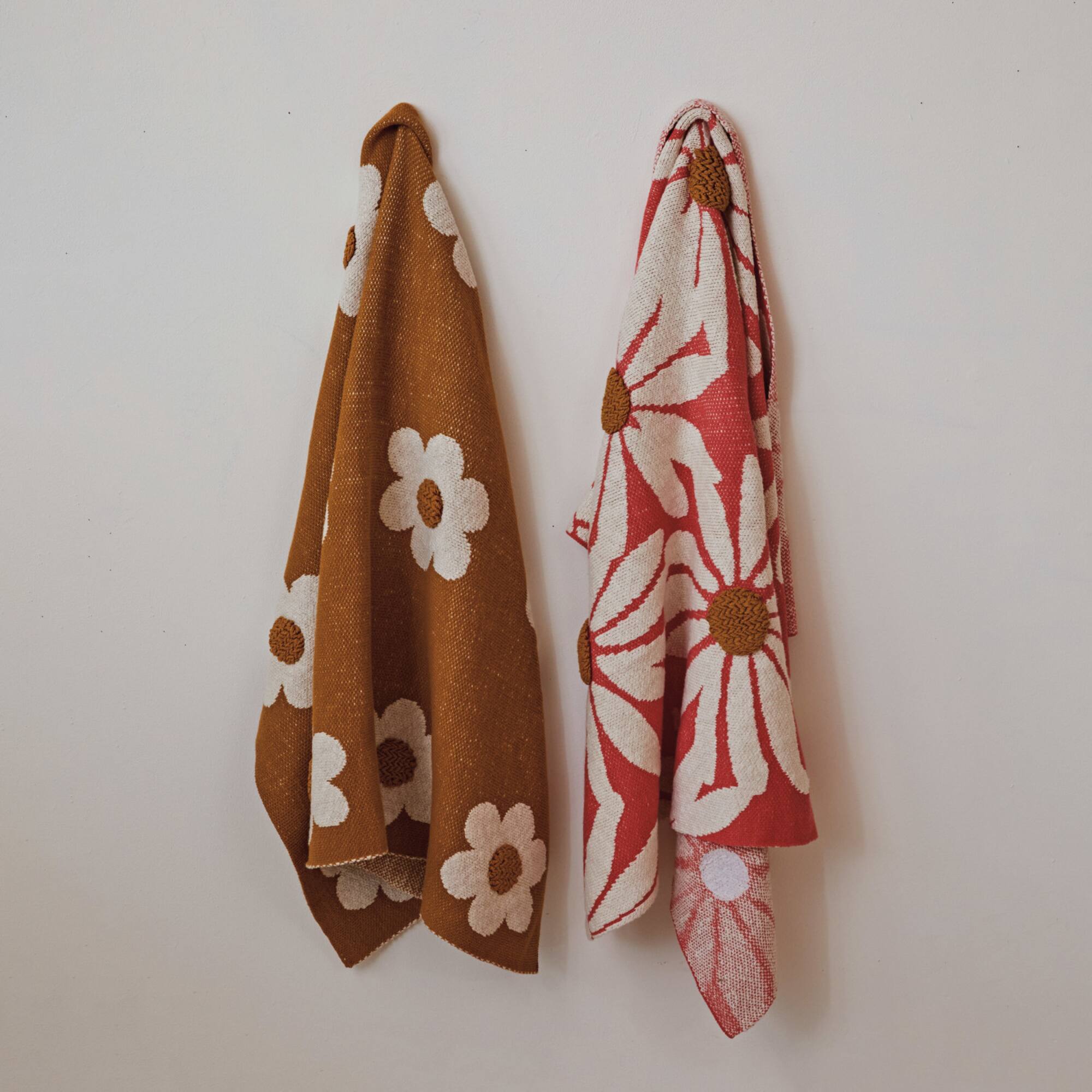 Hello Honey® Flower Prints Cotton Knit Baby Blanket